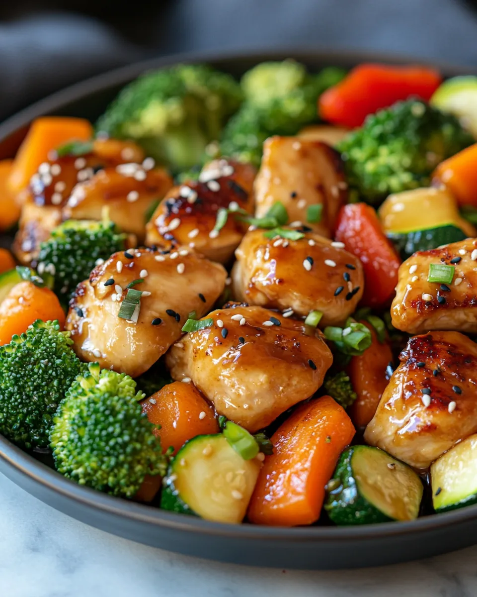 Easy Sheet Pan Teriyaki Chicken & Veggies