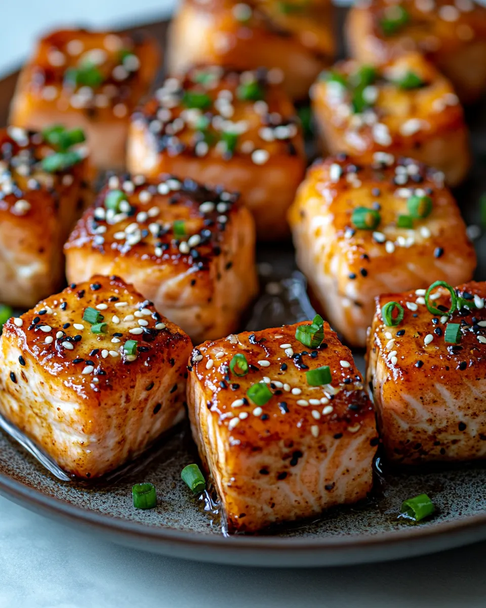 Crispy Crispy Honey Garlic Salmon Bites Golden Goodness