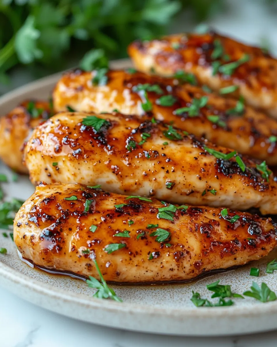 Easy Air Fryer Maple Glazed Chicken Breast