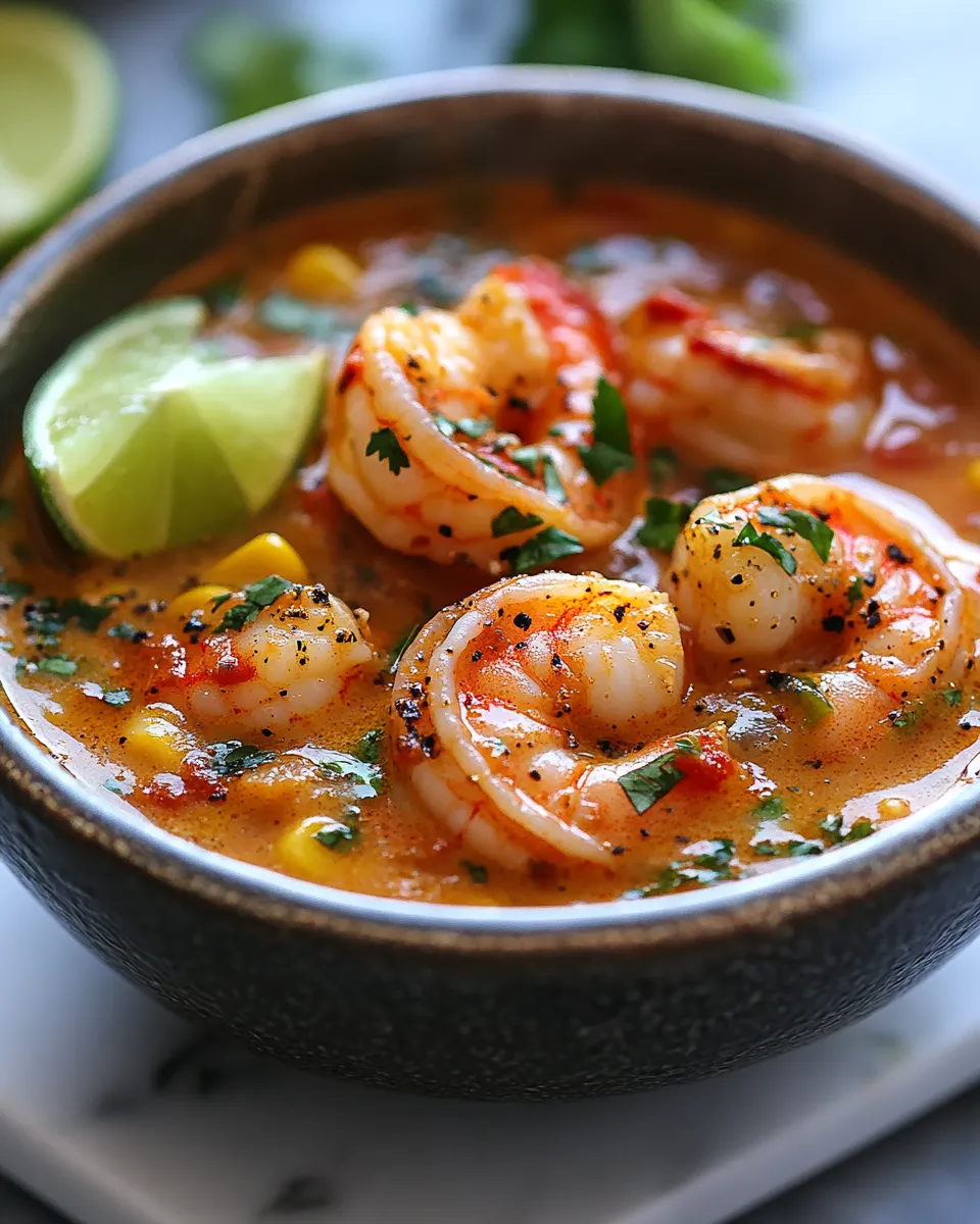 Savory Spicy Shrimp Soup: A Warm Flavor Bomb