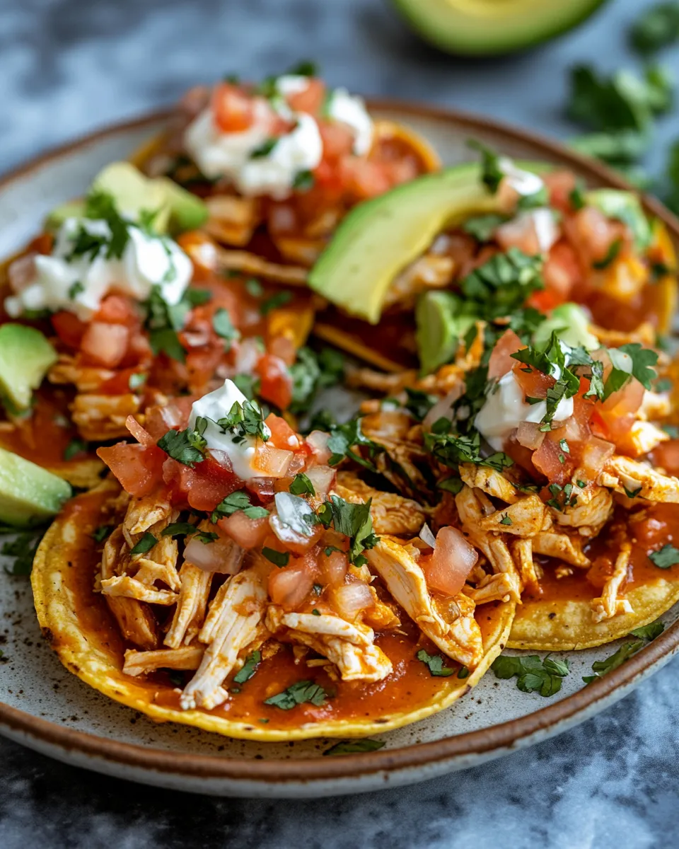 Irresistible Chicken Tostadas