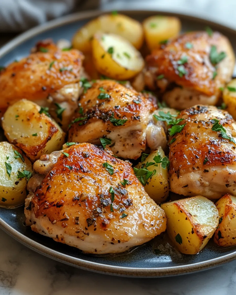 Comfort Garlic Parmesan Chicken and Potatoes