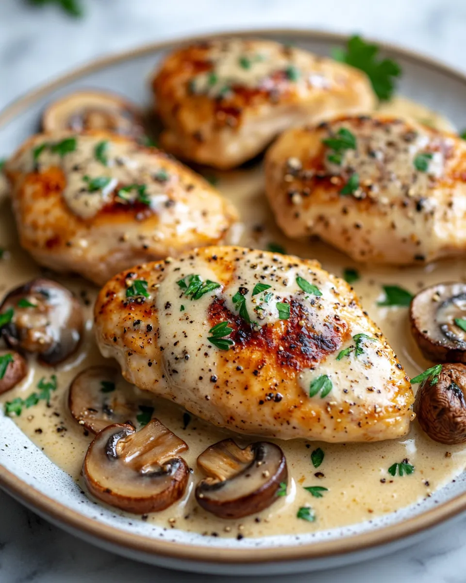 Creamy Mushroom Chicken That Tastes Like a Restaurant Dish