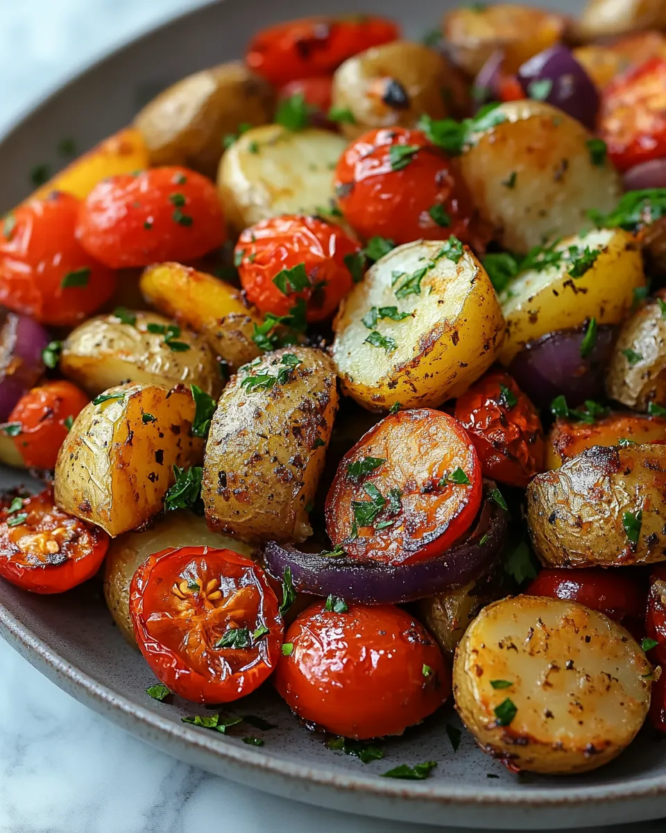 Savory One Pan Greek Vegetables: Easy Weeknight Magic