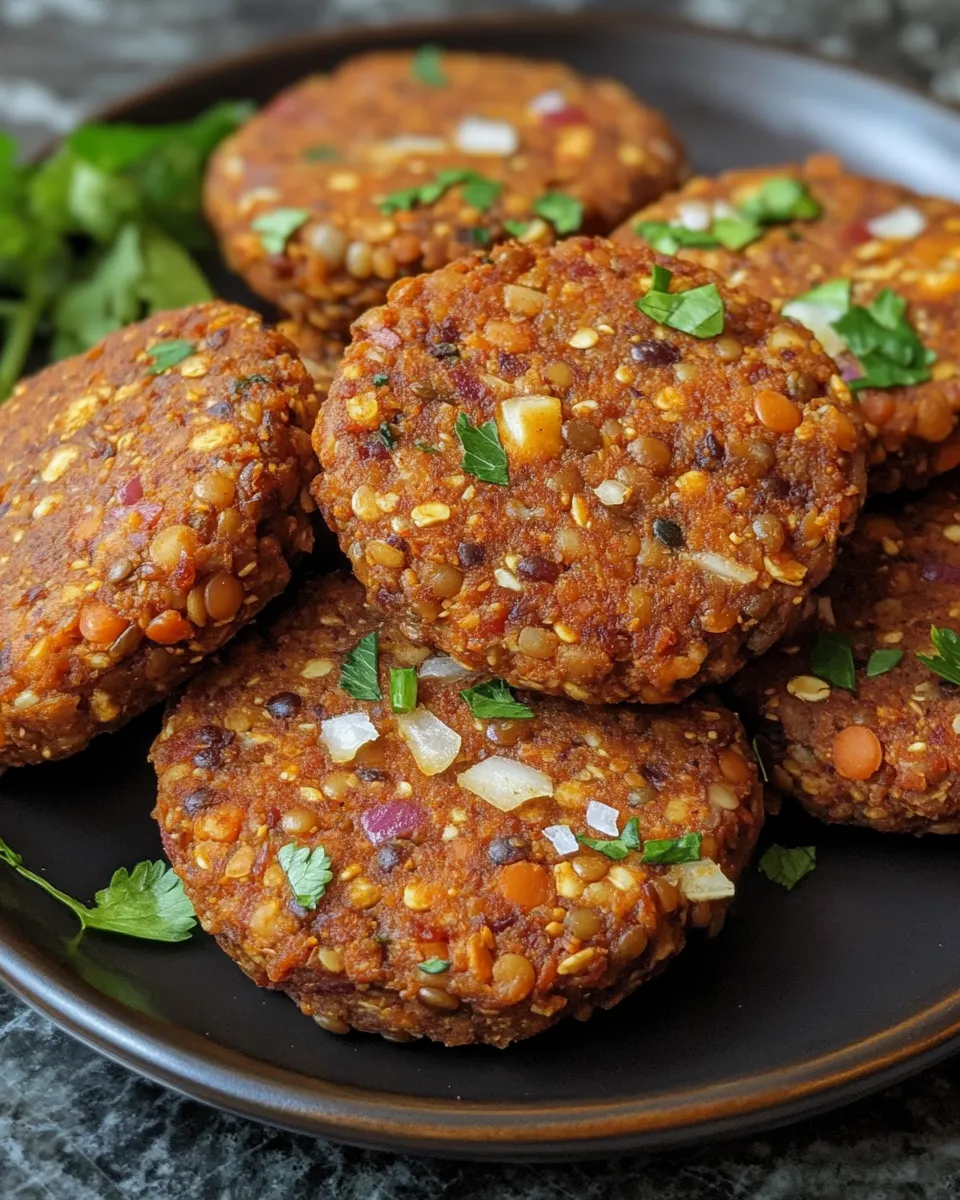 Irresistible 6 Ingredient Lentil Burgers You’ll Crave