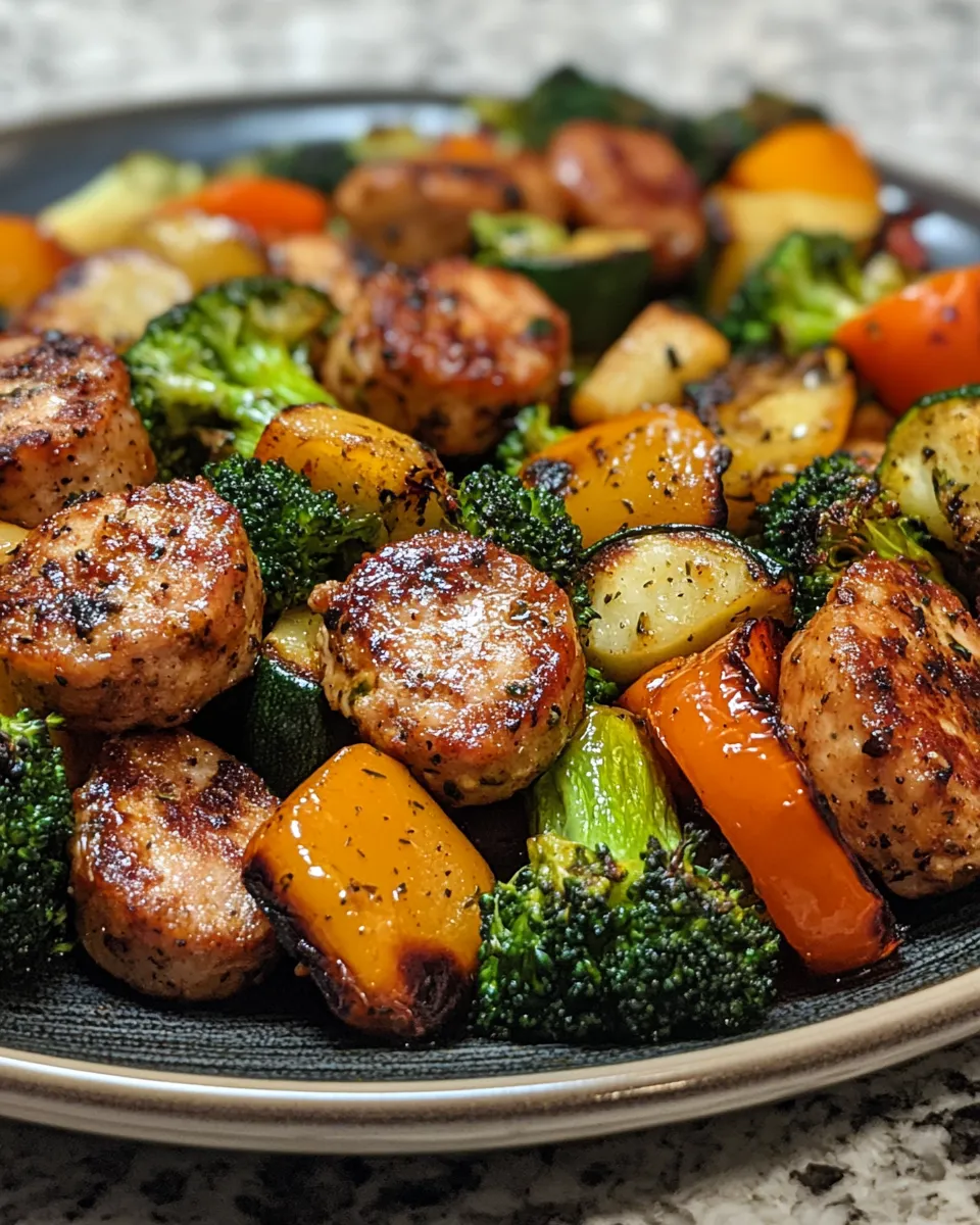 Crispy Air Fryer Chicken Sausage and Veggies: Easy Dinner Win