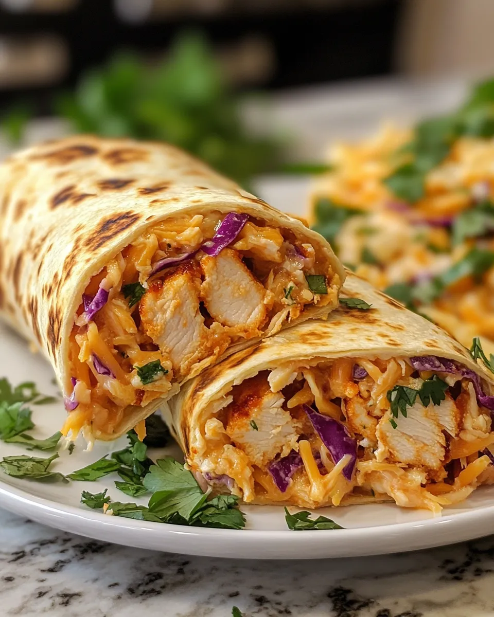 Flavor Packed BBQ Chicken Coleslaw Wraps Crunchy Creamy Bliss