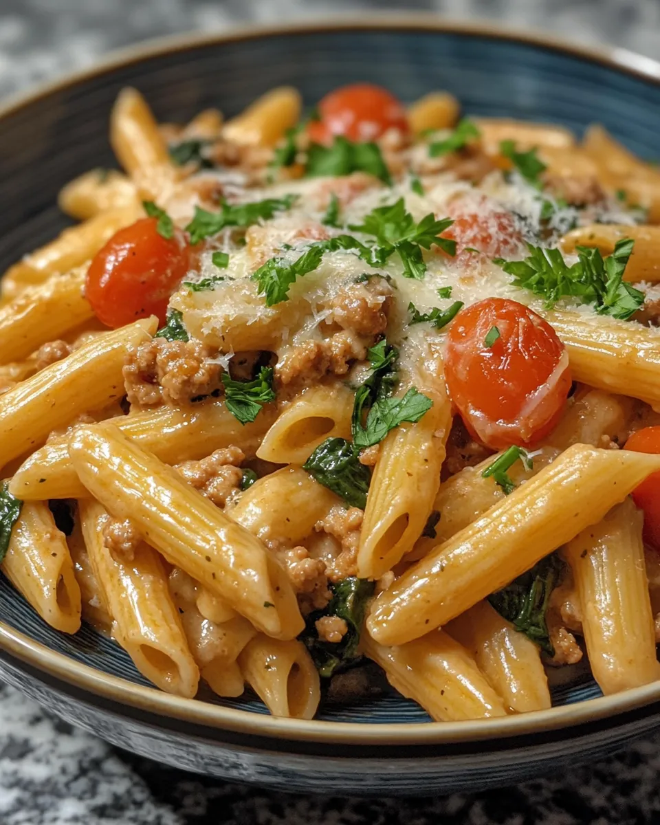 Creamy Gordon Ramsay Ground Turkey Pasta