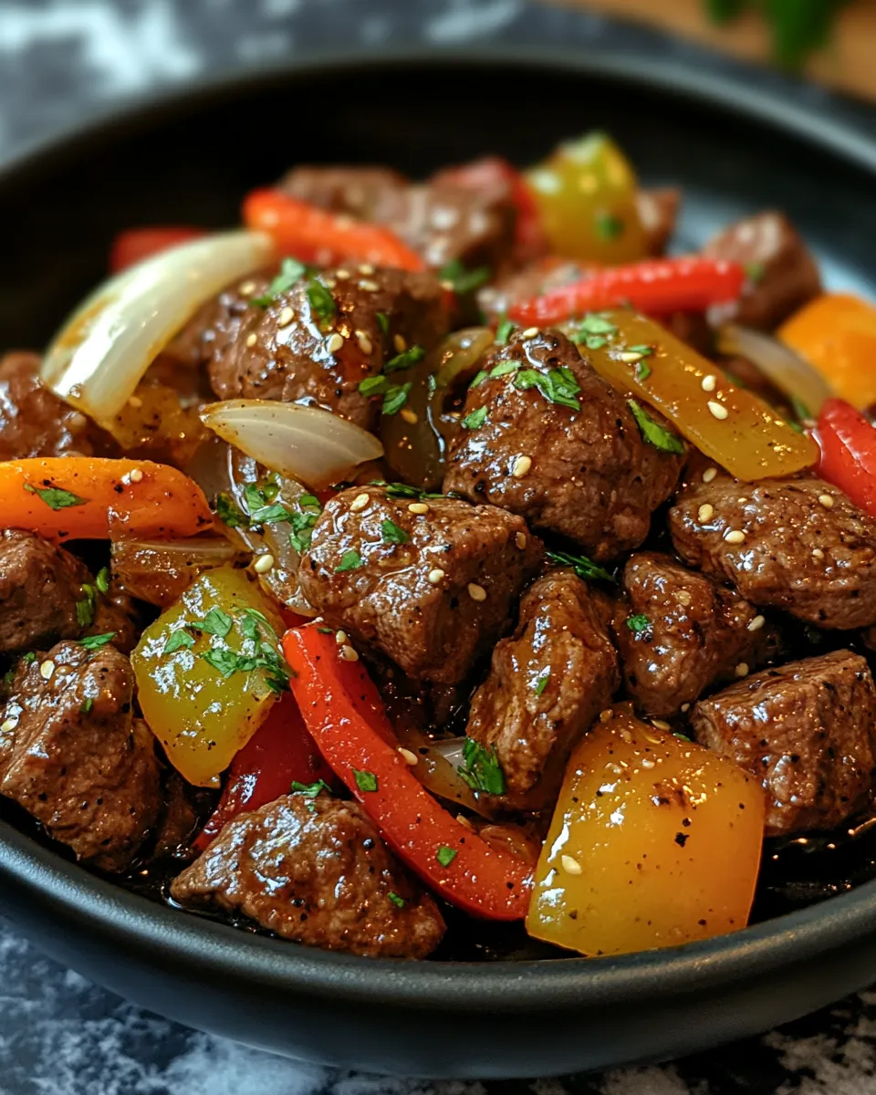 Amazing Sizzling Chinese Pepper Steak with Onions Restaurant Style Magic