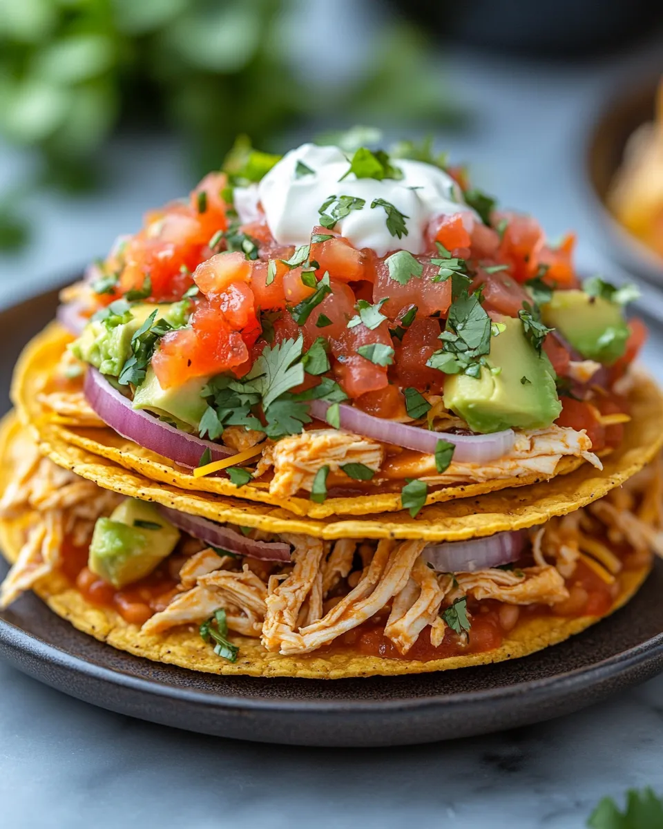Quick Tasty Rotisserie Chicken Tostadas 20 Minute Meal