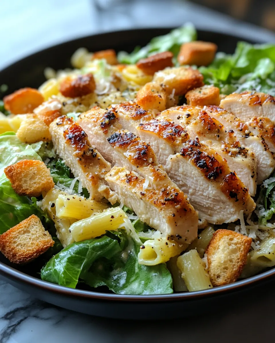 Obsessed Chicken Caesar Pasta Salad Perfect Meal Prep