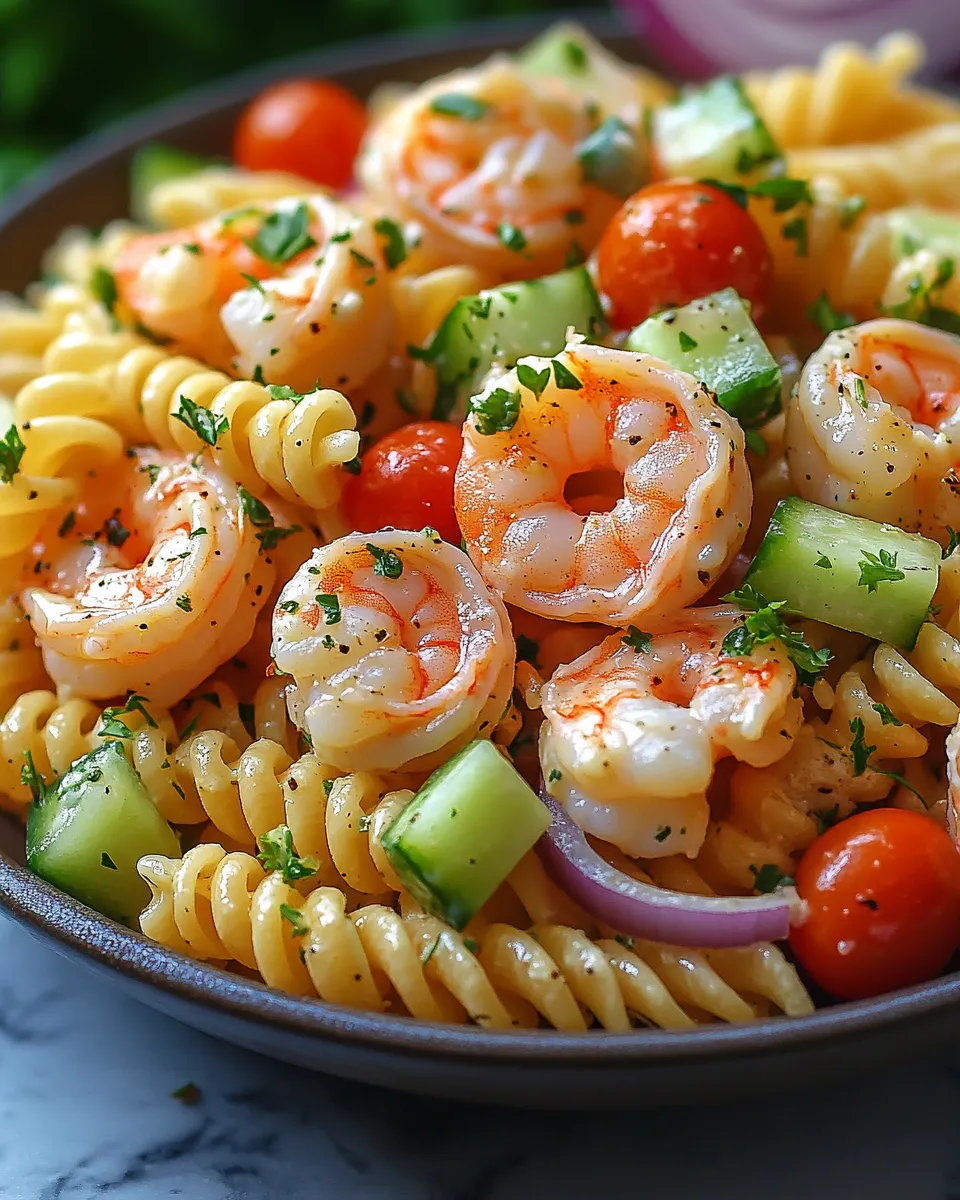 Creamy Shrimp Pasta Salad – Cool and Satisfying