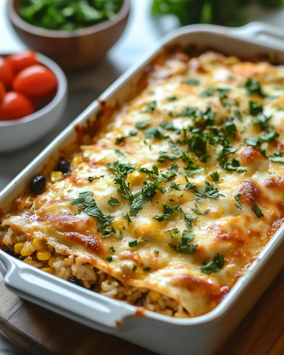 Cheesy Chicken Burrito Casserole: Total Comfort Food
