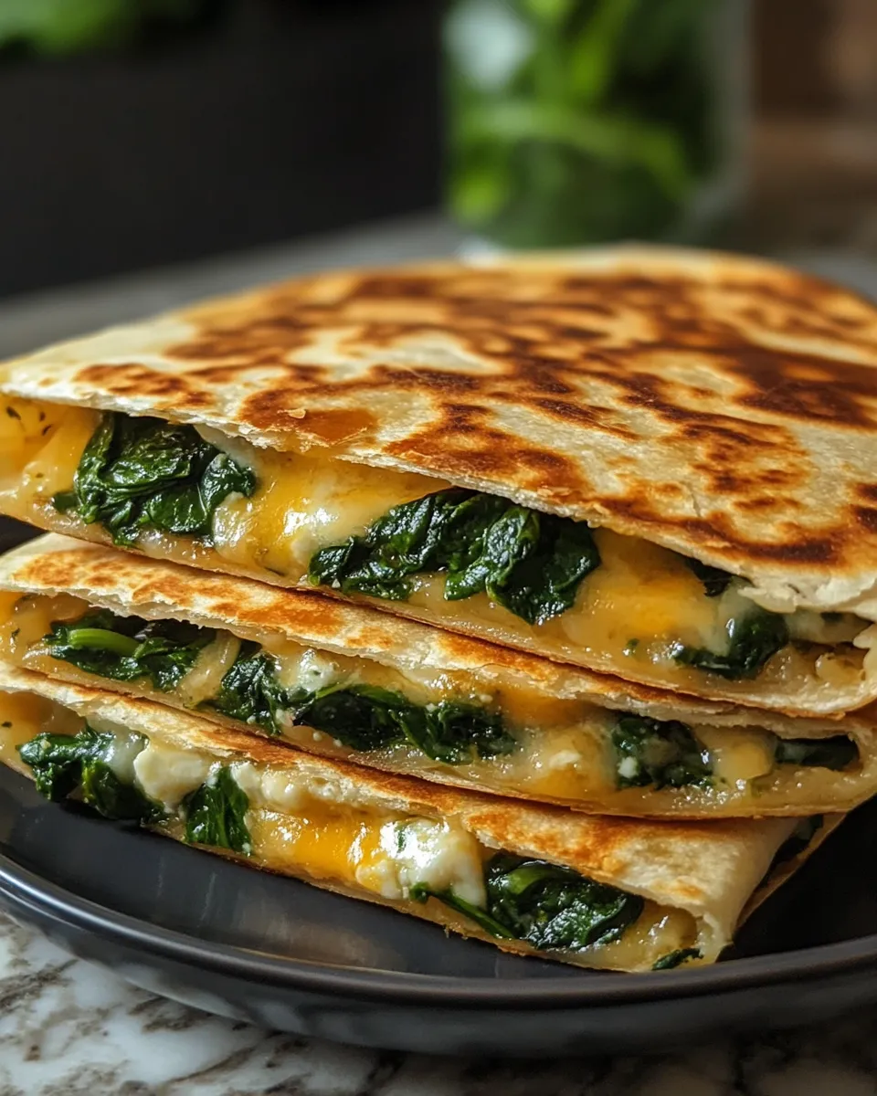 Mouthwatering Spinach and Feta Quesadillas: An Easy Weeknight Fix