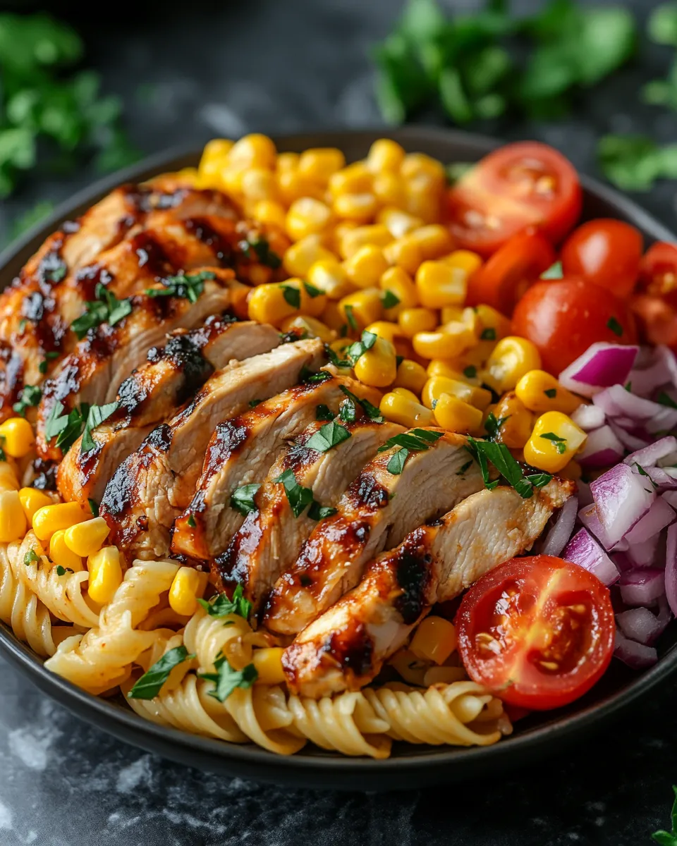 Irresistible High Protein BBQ Chicken Pasta Salad Must Try