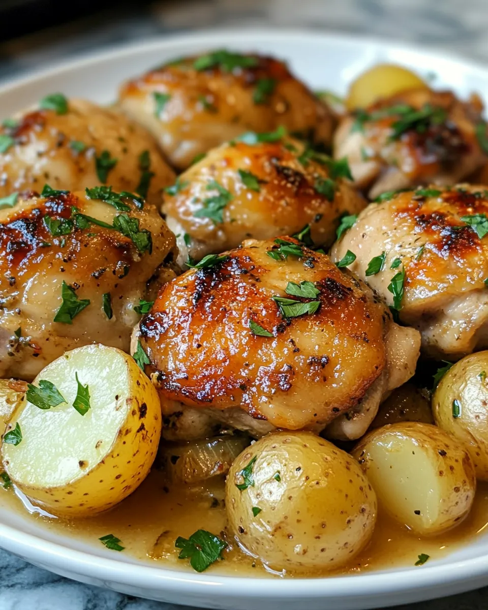 Irresistible Crockpot Lemon Chicken and Potatoes