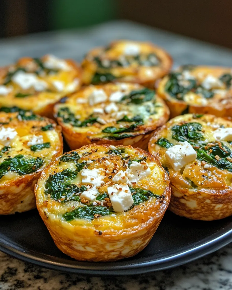 Incredible Egg Muffins with Spinach and Feta