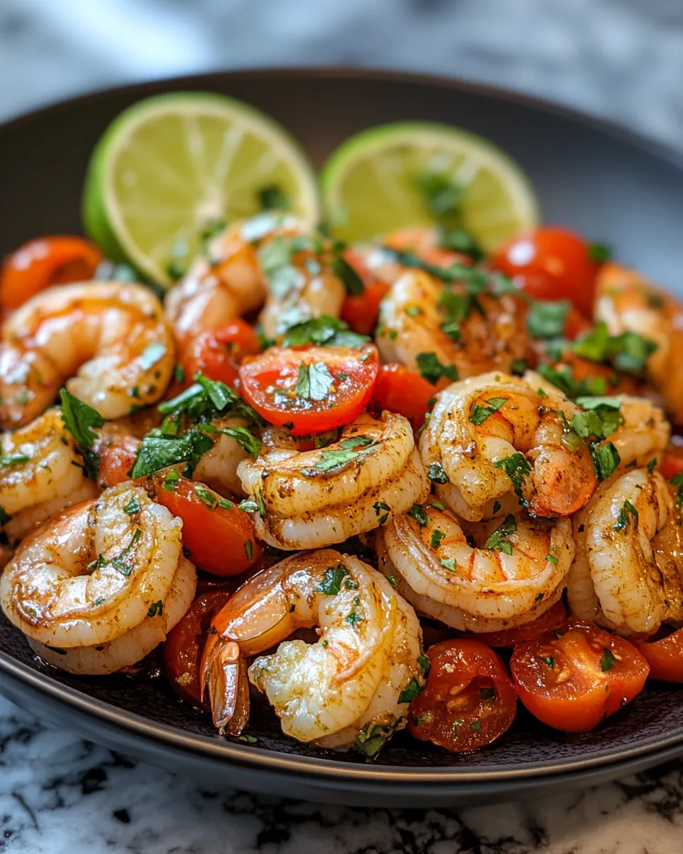 Easy Chili Lime Shrimp Skillet Dinner
