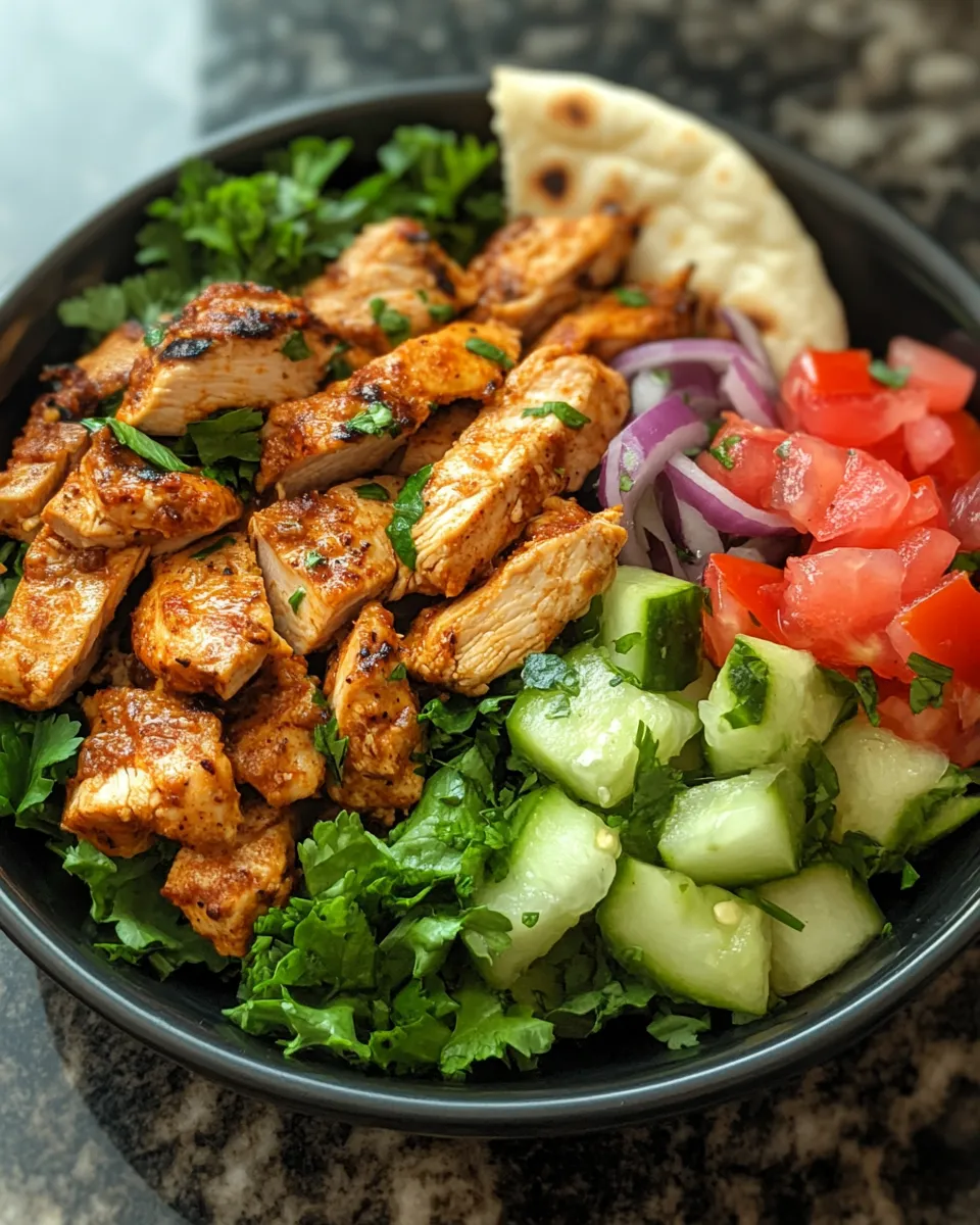 Savory Chicken Shawarma with Garlic Sauce Street Food Bliss