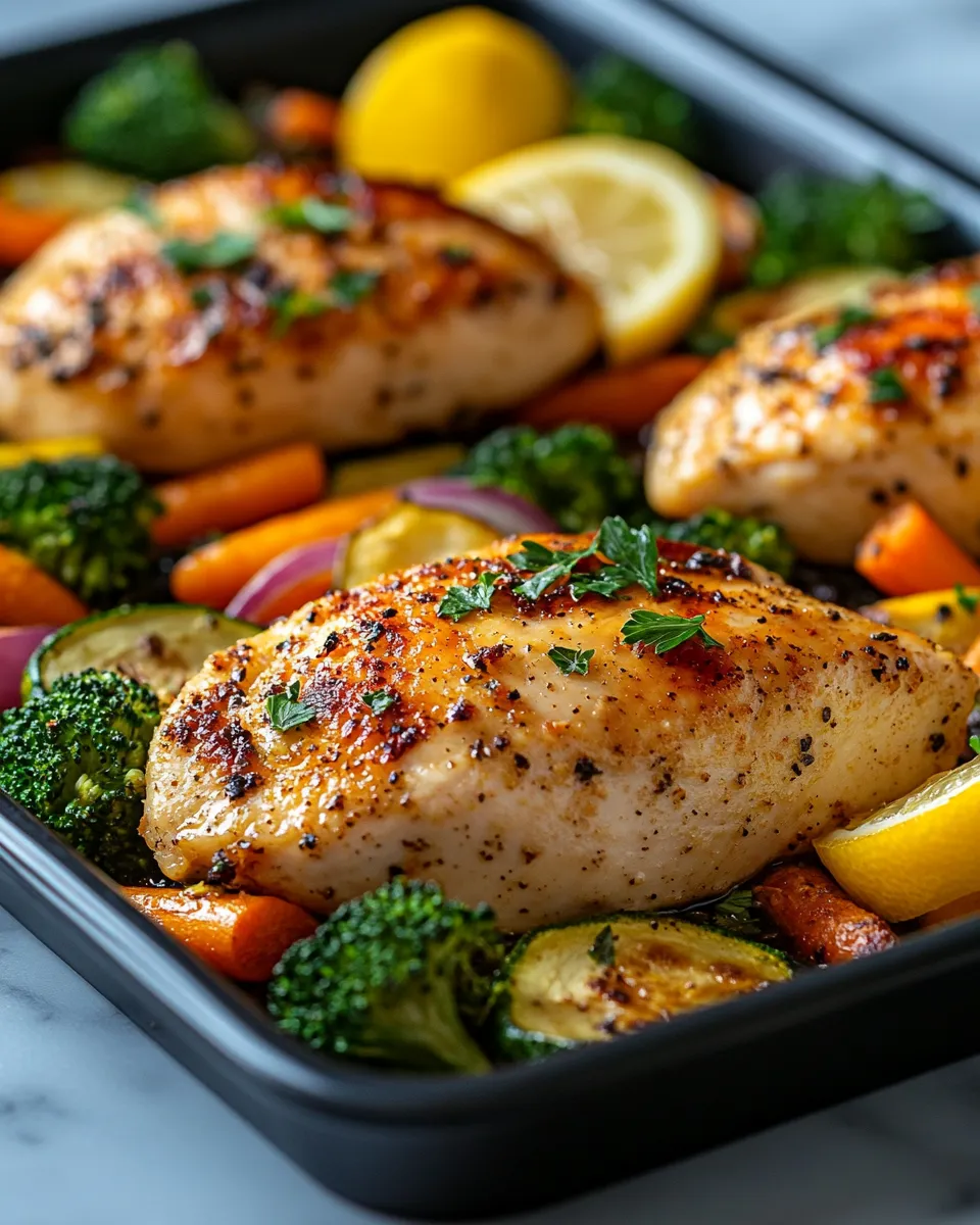 Easy Sheet Pan Chicken with Roasted Vegetables