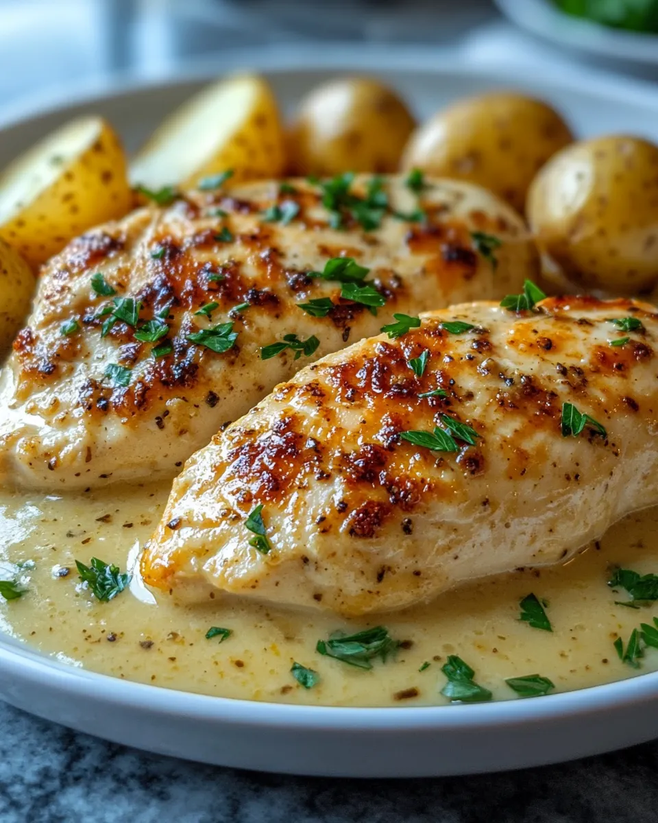 Ultimate Crockpot Garlic Parmesan Chicken and Potatoes