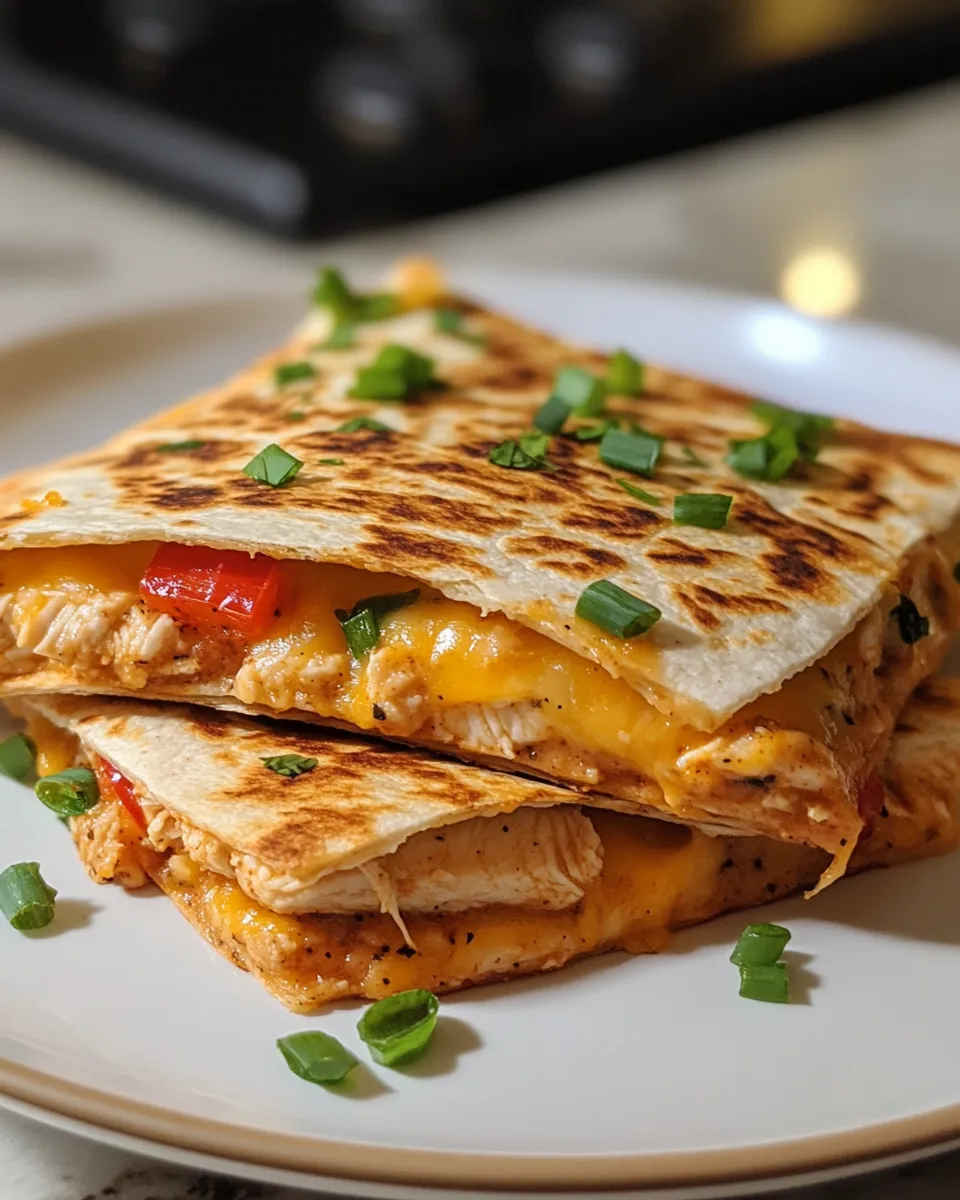 Mouthwatering High Protein Chicken Ranch Quesadilla