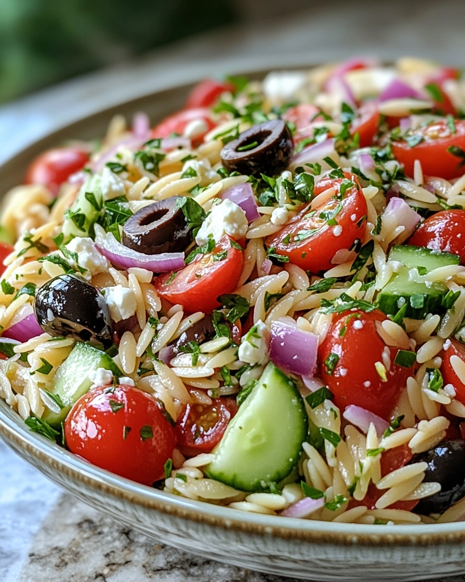 Mediterranean Orzo Salad Recipe