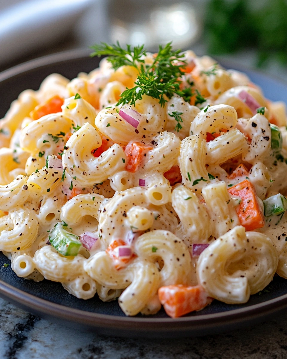 Healthy Macaroni Salad (Greek Yogurt)
