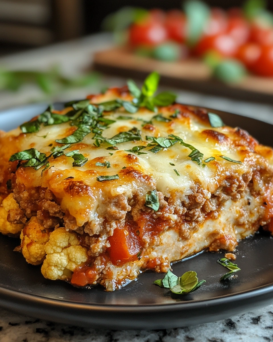 Ground Turkey and Cauliflower Bake with Herbs