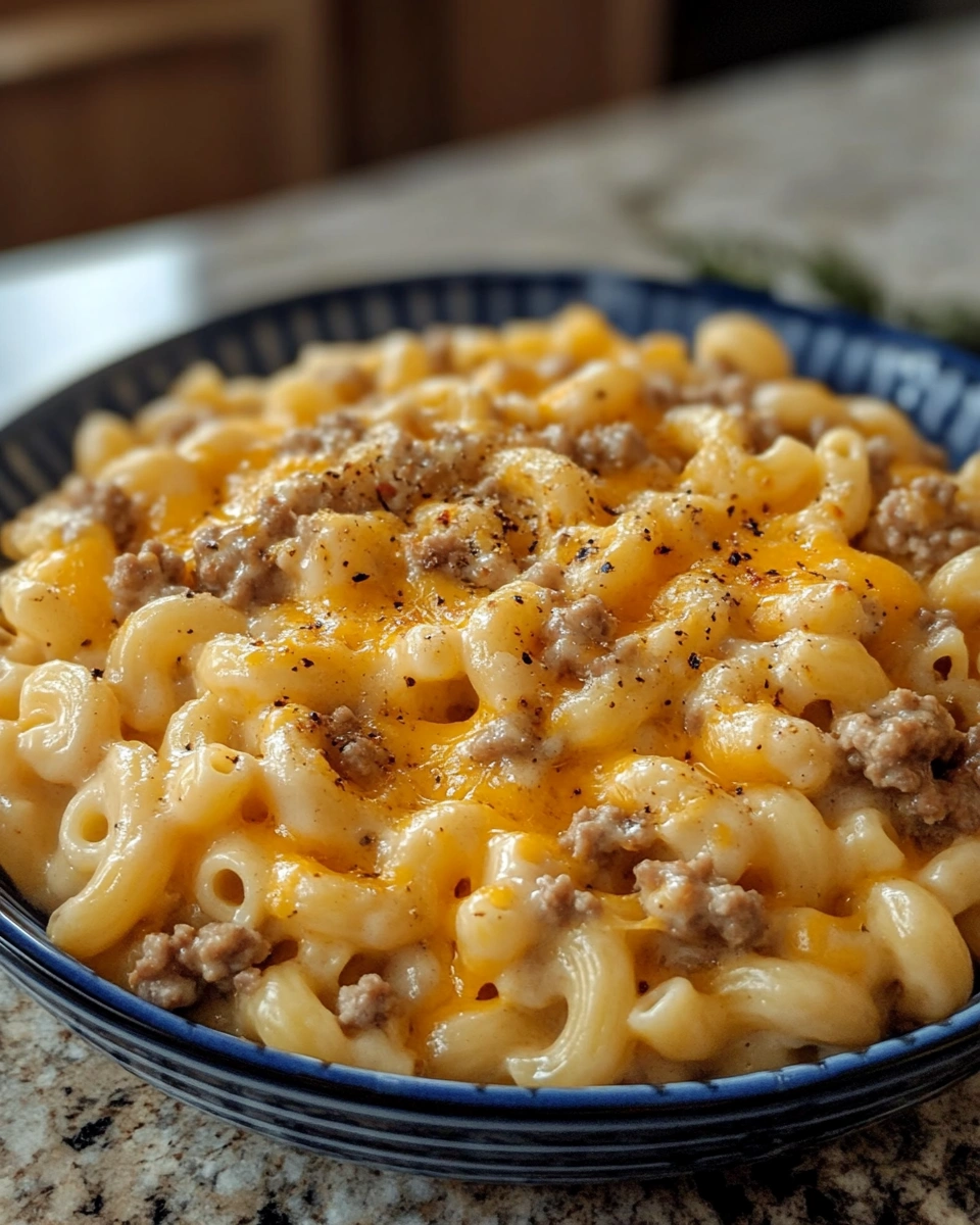 Ground Turkey Mac and Cheese Skillet