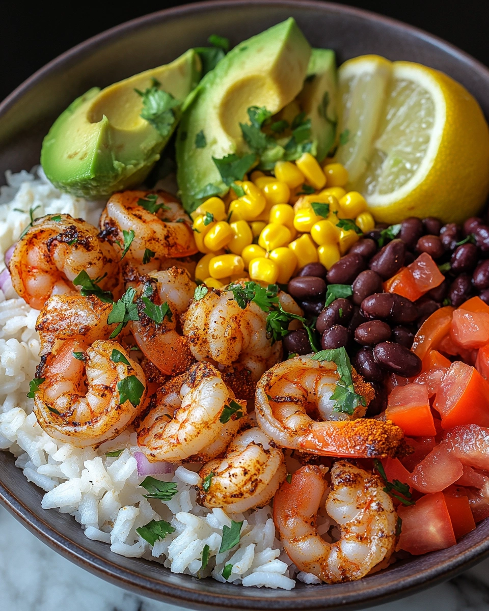 Chipotle Shrimp Bowl with Cilantro Lime Rice
