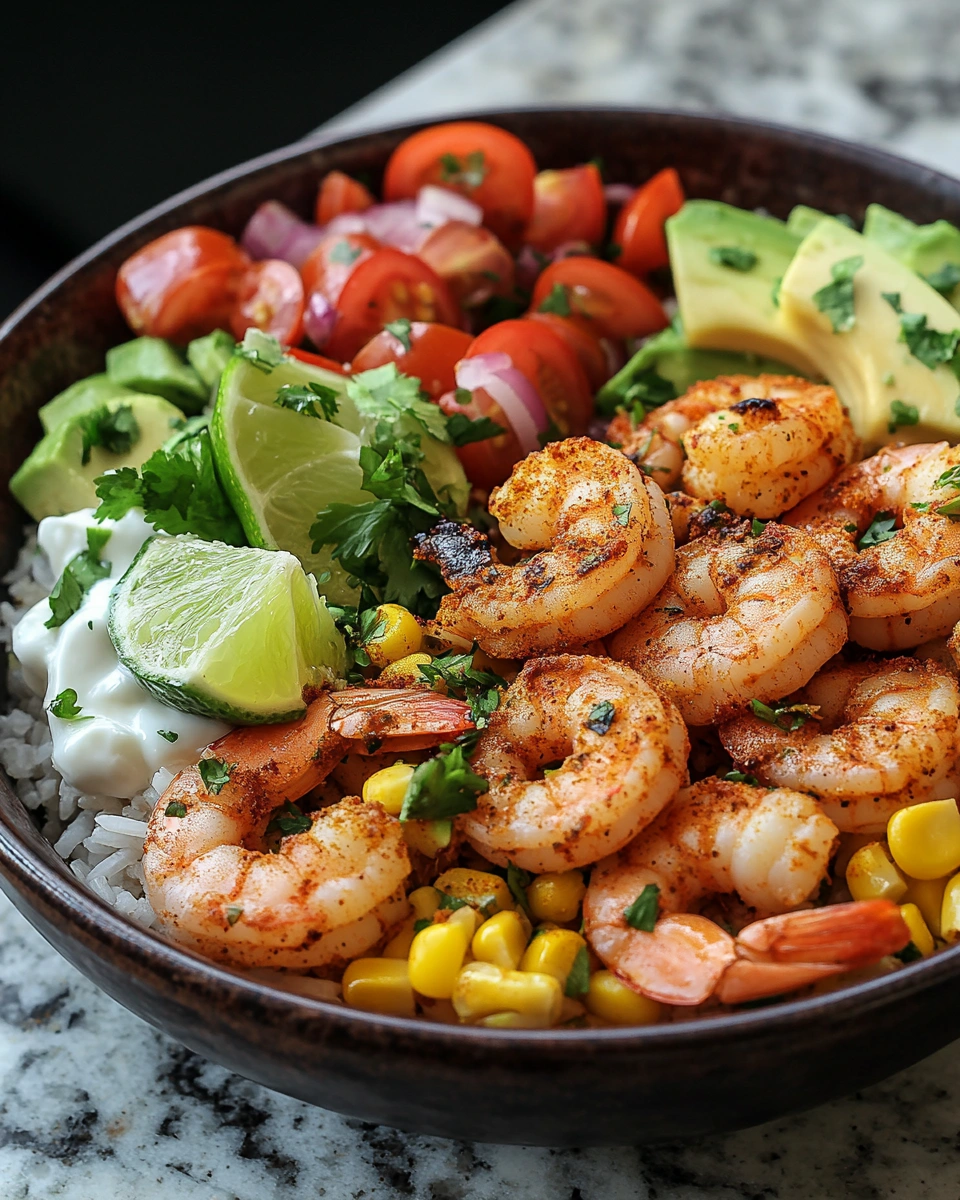 Street-Style Shrimp Bowl with Corn & Lime
