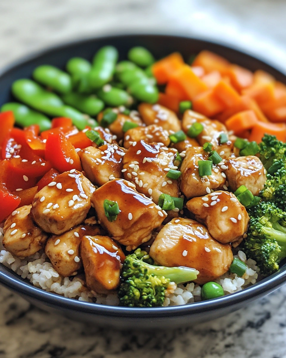 Quick Teriyaki Chicken Rice Bowl (Healthy Twist)