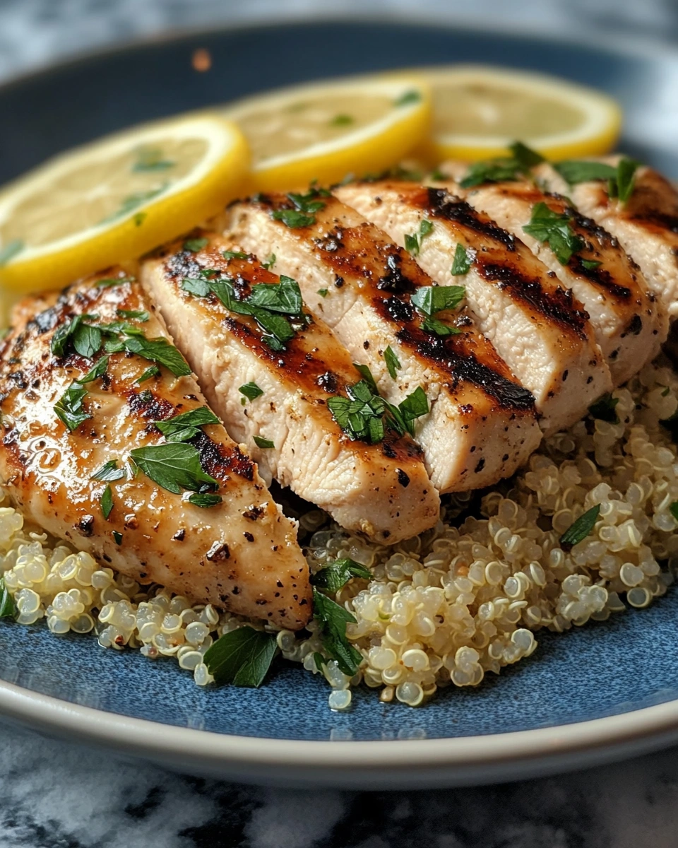 Lemon Herb Grilled Chicken with Quinoa