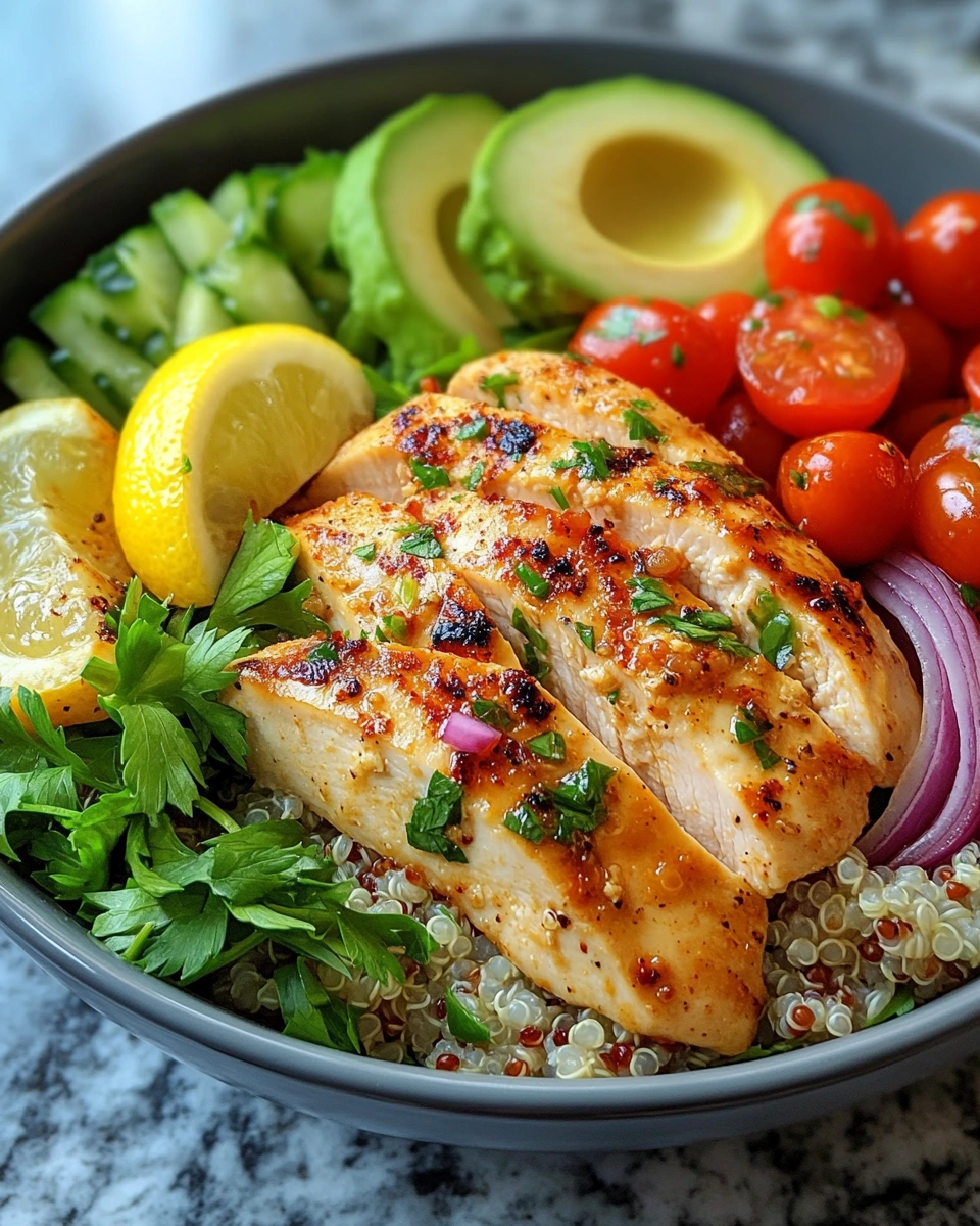 Lemon Garlic Chicken & Quinoa Bowl: A Bright, Nourishing Meal for Any Day