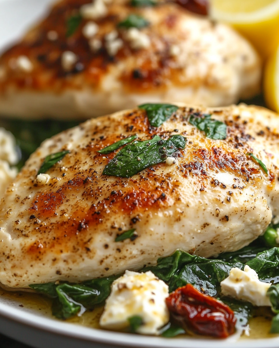 Easy Mediterranean Spinach Feta Chicken – The Best Mediterranean Feta Chicken You’ll Ever Try