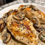 Easy Creamy Mushroom Chicken (Greek yogurt base) – The Best Creamy Mushroom Chicken You’ll Ever Try