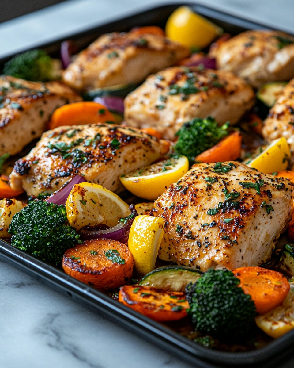 Sheet Pan Lemon Chicken & Veggies