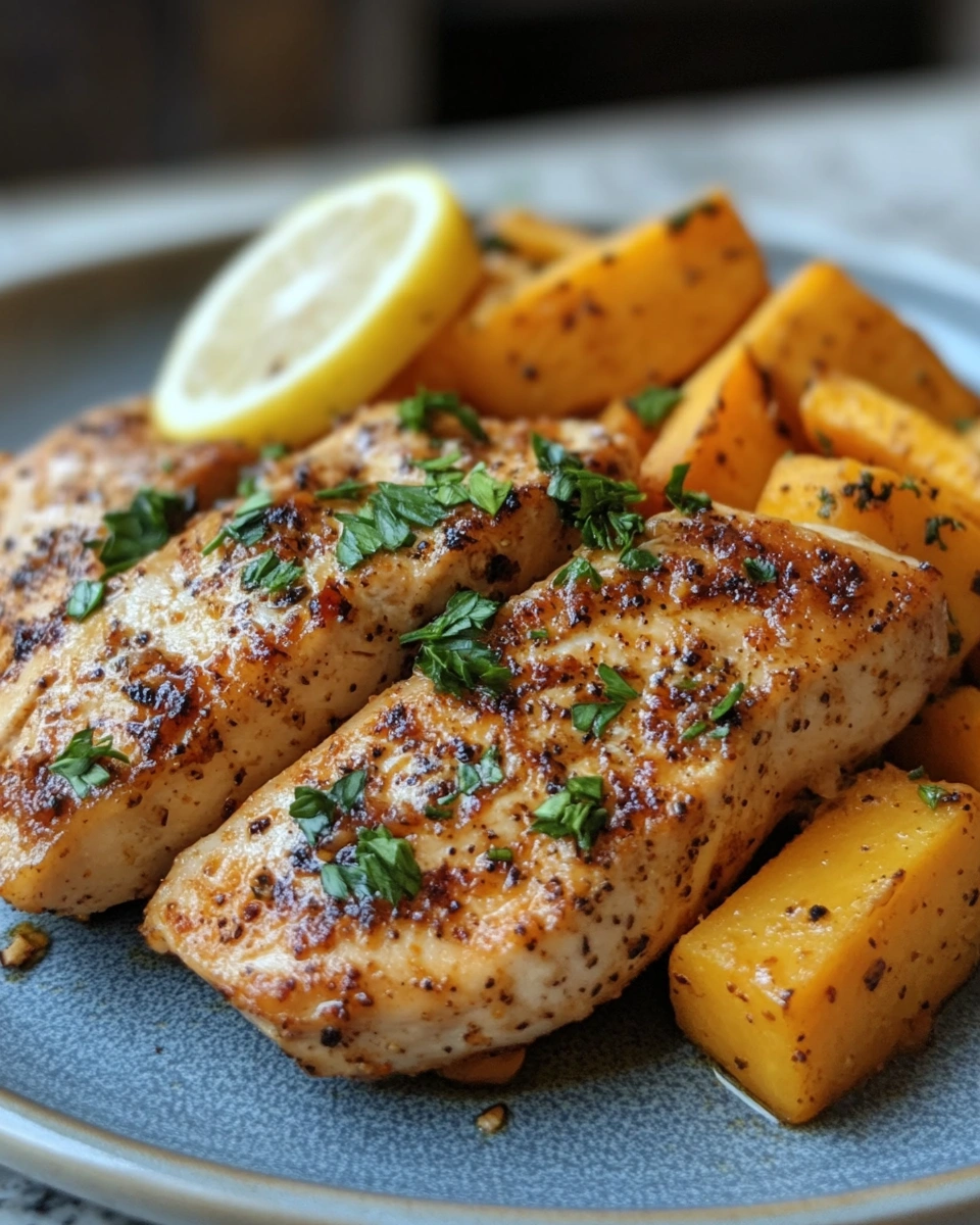 Sheet Pan Chicken & Sweet Potatoes