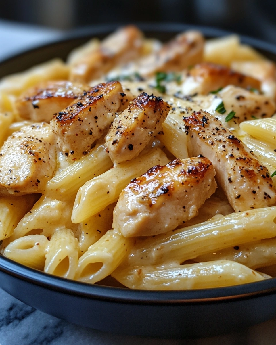 Creamy Garlic Chicken Penne