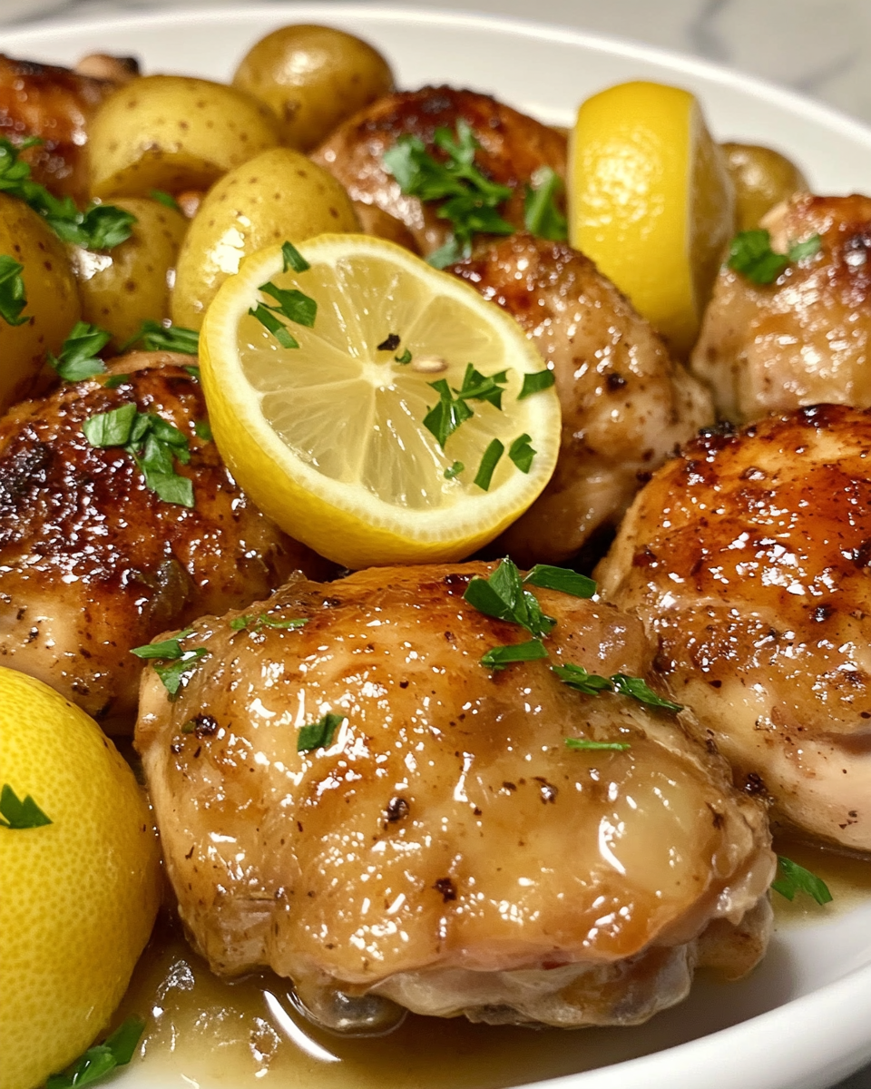 Easy Crockpot Lemon Chicken & Potatoes – The Best Crockpot Lemon Chicken & Potatoes You’ll Ever Try
