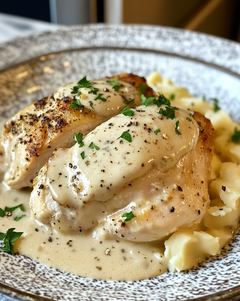 Easy Crockpot Creamy Garlic Chicken – The Best Creamy Garlic Chicken You’ll Ever Try