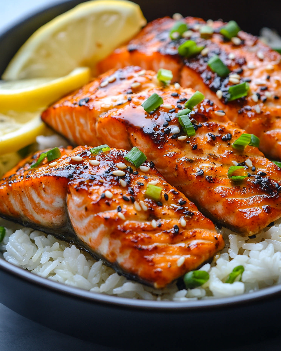 Easy Garlic Salmon Rice Bowl – The Best Garlic Salmon Rice Bowl You’ll Ever Try