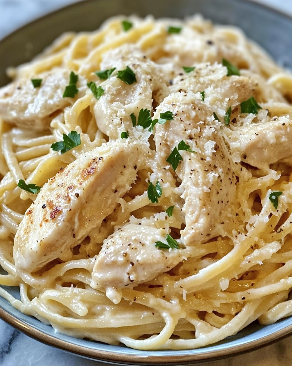 Garlic Parmesan Chicken Pasta – Quick, Easy & Delicious