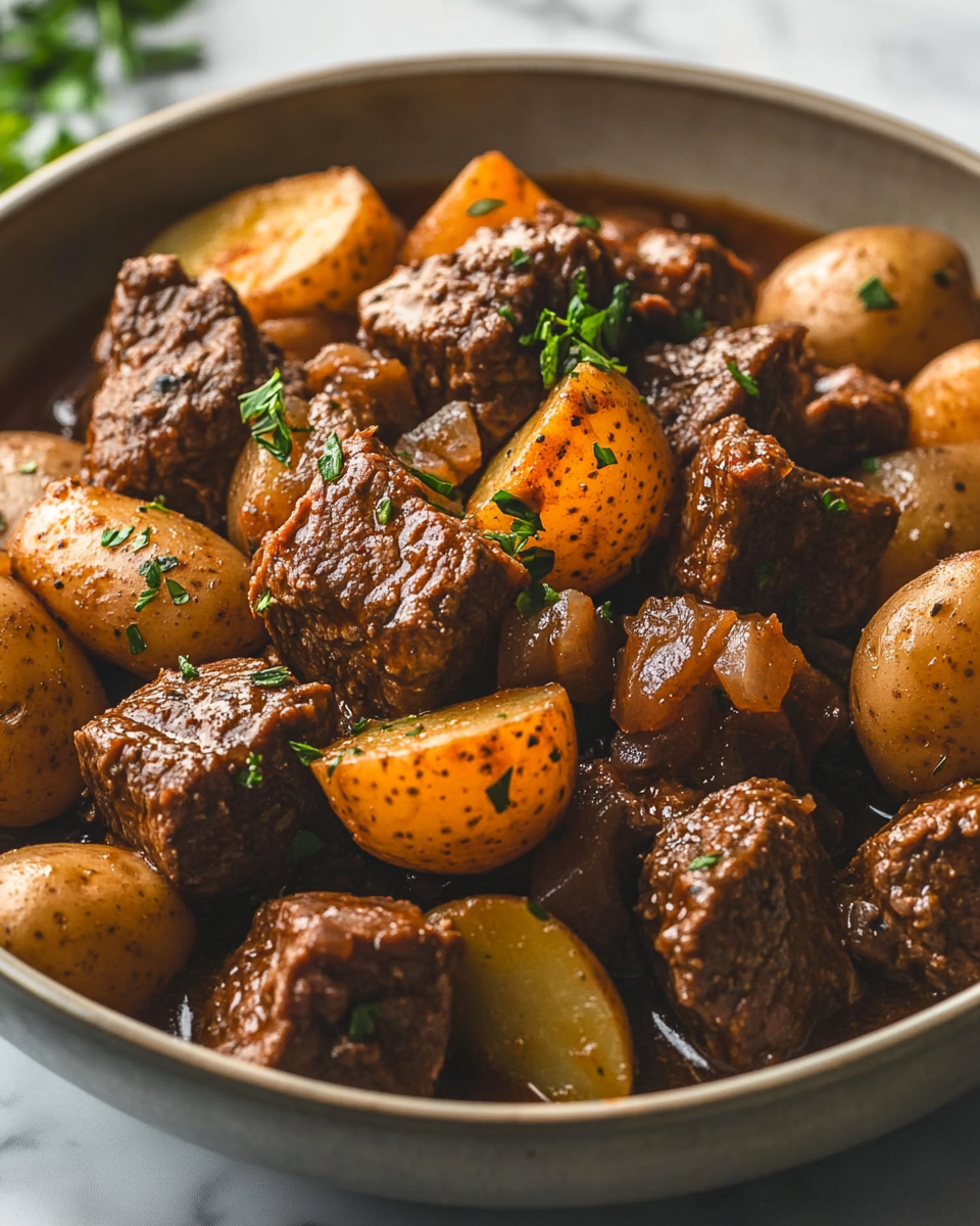 Easy Crockpot Beef and Potatoes Recipe