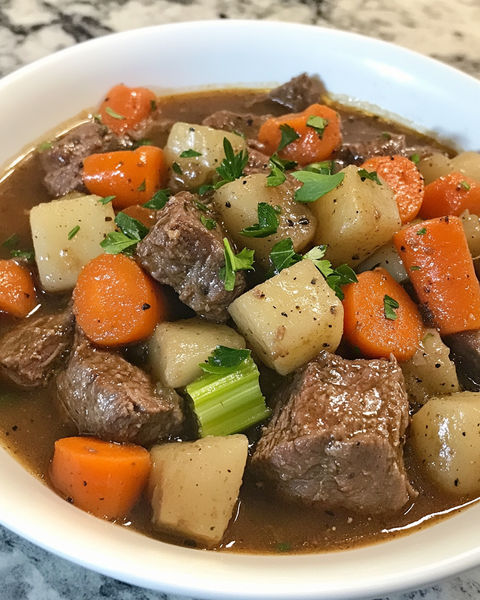 Easy Slow Cooker Beef Stew Recipe