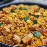 The Easiest BBQ Chicken Rice Skillet You'll Ever Make