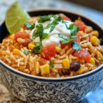 The Easiest Crockpot Mexican Rice Bowl You'll Ever Make