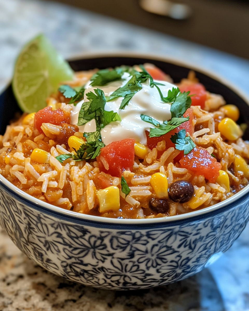 The Easiest Crockpot Mexican Rice Bowl You’ll Ever Make