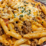 The Best Cheesy Ground Beef Pasta Recipe